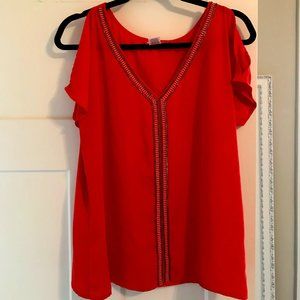 Red Beaded Top